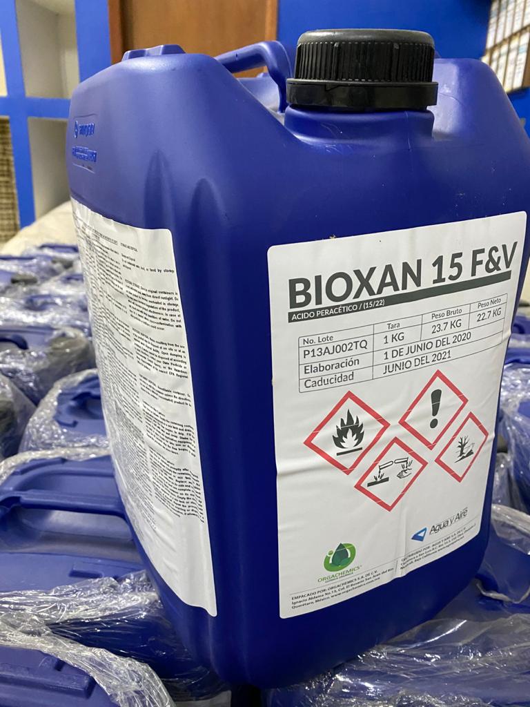 ORGBIODES001P - Acido peracético al 15% BIOXAN 15 FV Desinfectante orgánico